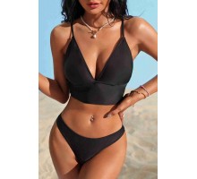 Angelsin şık Bikini Takım Siyah